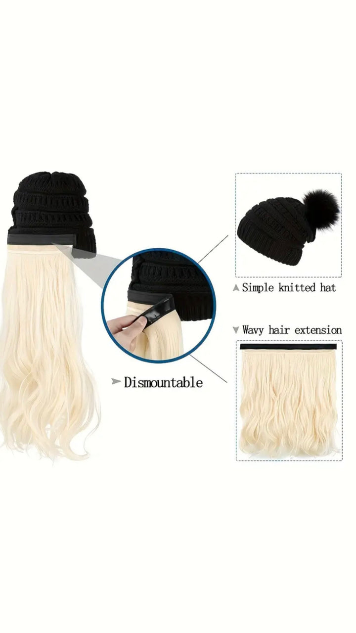 Cozy Beanie Hat Wig