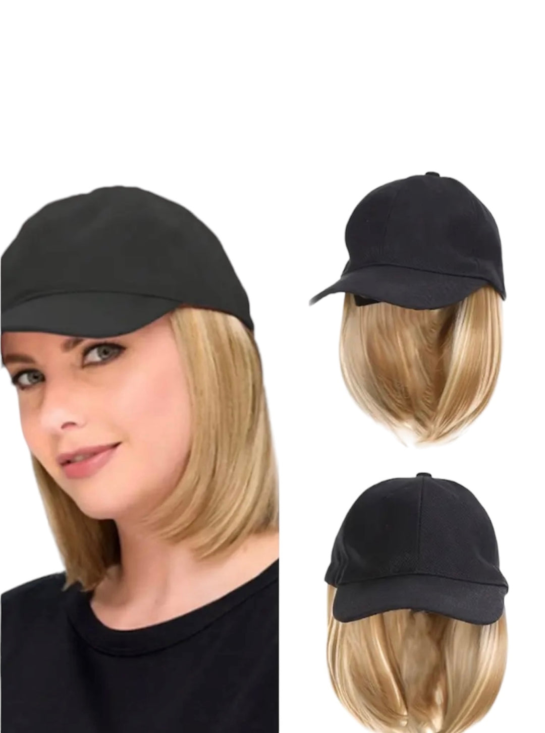 Baseball Cap Wig