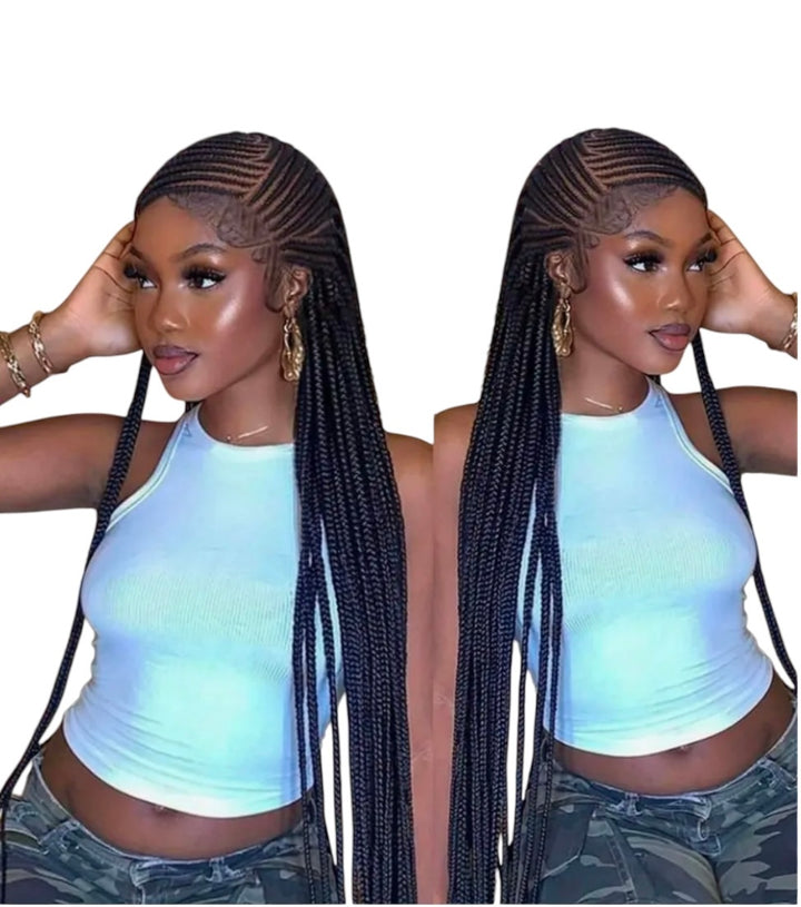 Lace Front Cornrow Braided Wig