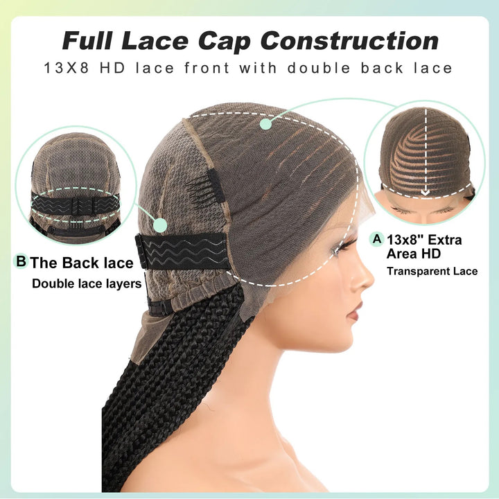 Lace Front Cornrow Braided Wig