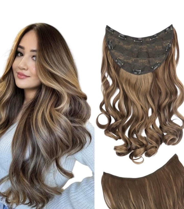 Clip-In Synthetic Half Wig