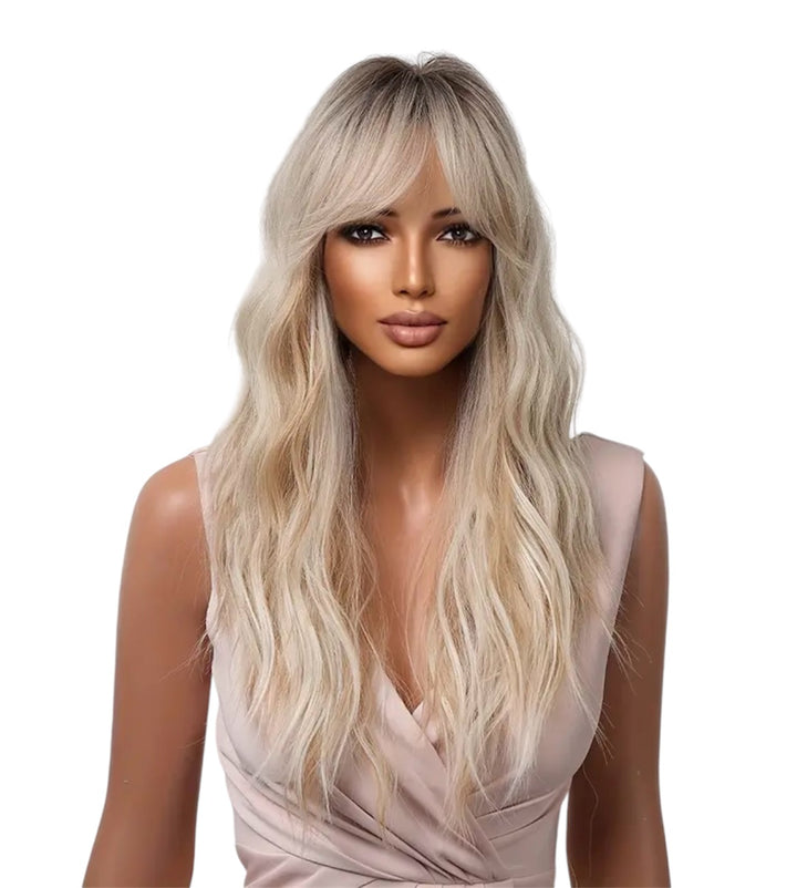 Taylor White Blonde Balayage Wig