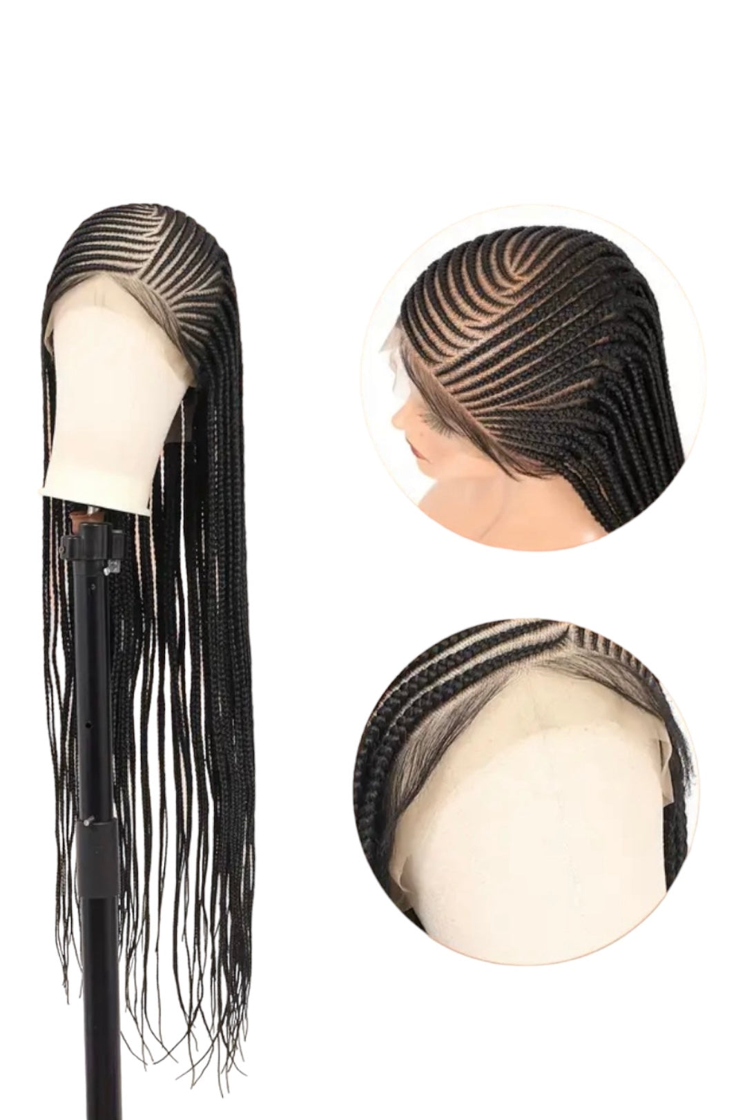 Lace Front Cornrow Braided Wig