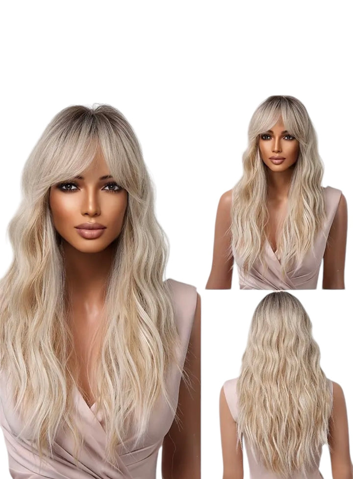 Taylor White Blonde Balayage Wig