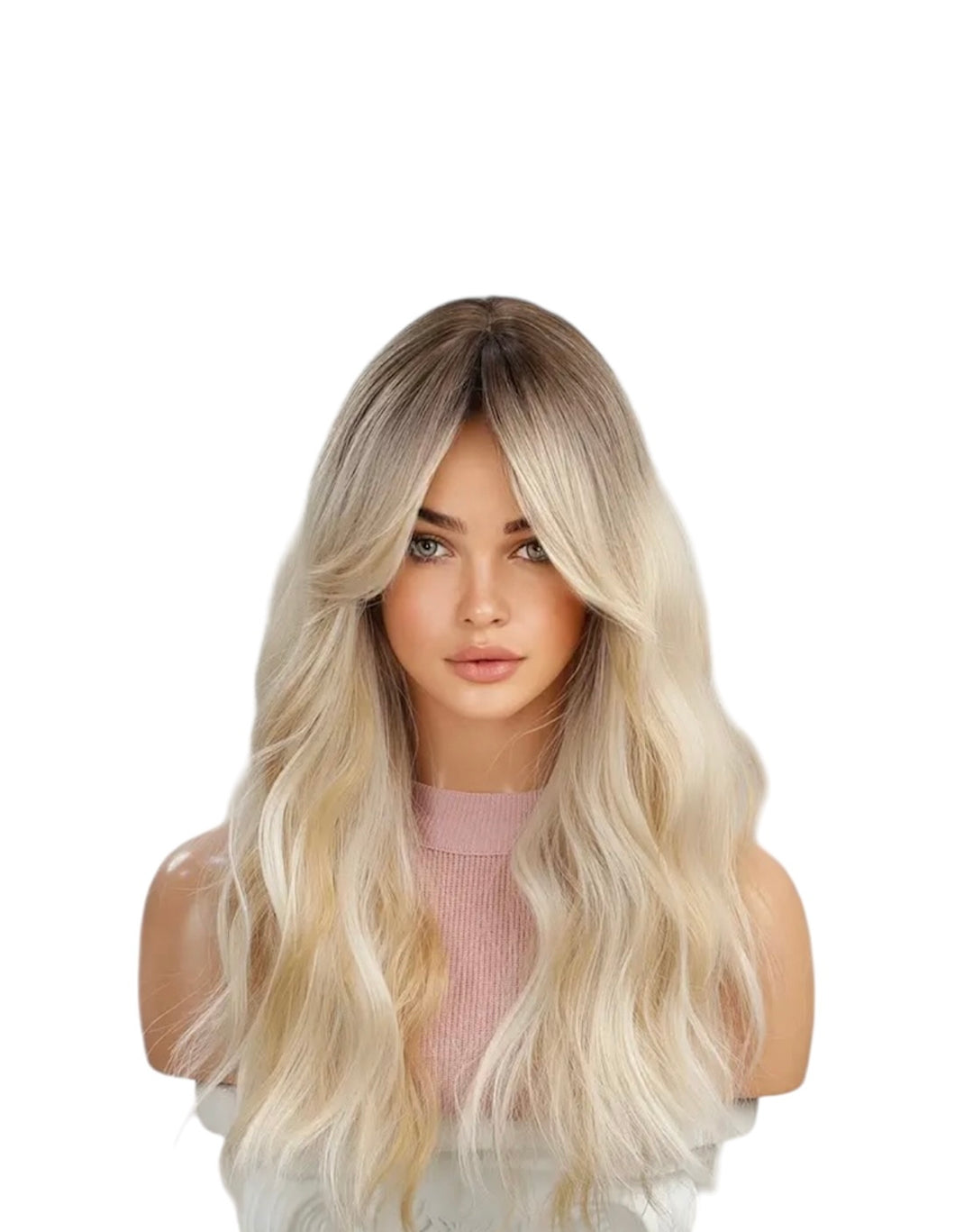 Taylor White Blonde Balayage Wig