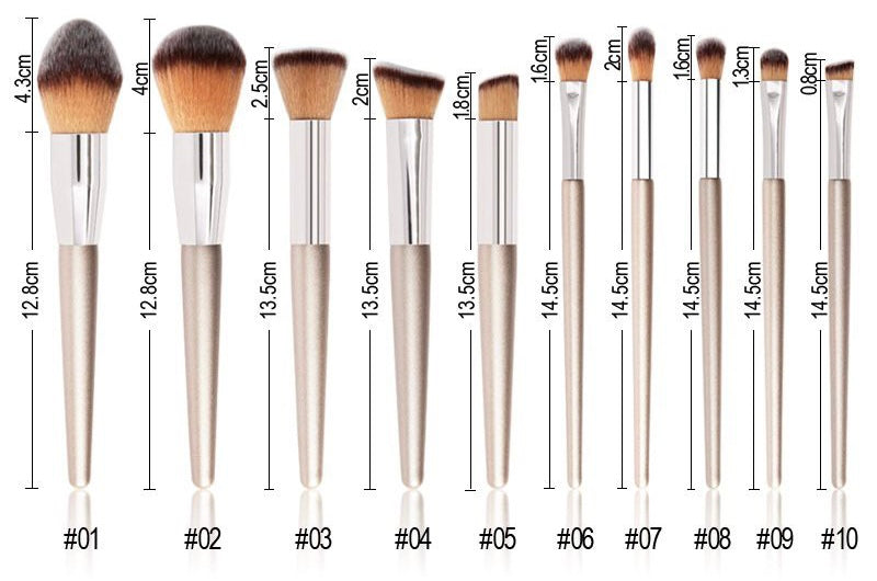 Champagne Brush Set