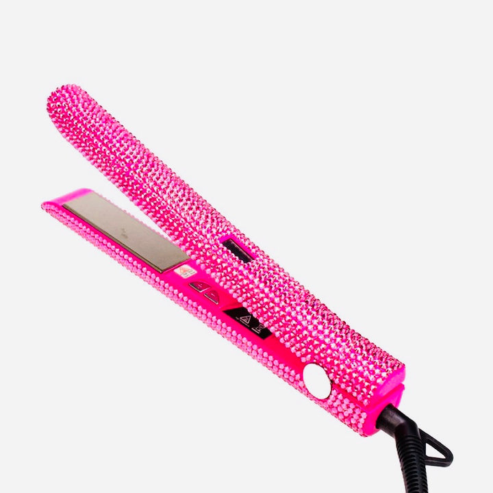 1" Titanium Rhinestones Flat Iron